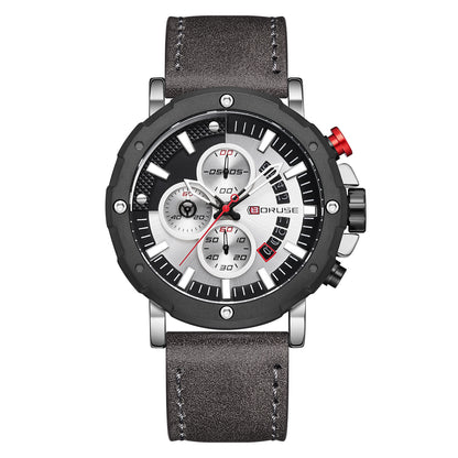 Genuine Leather High-end Waterproof Men's Luminous Quartz Watch