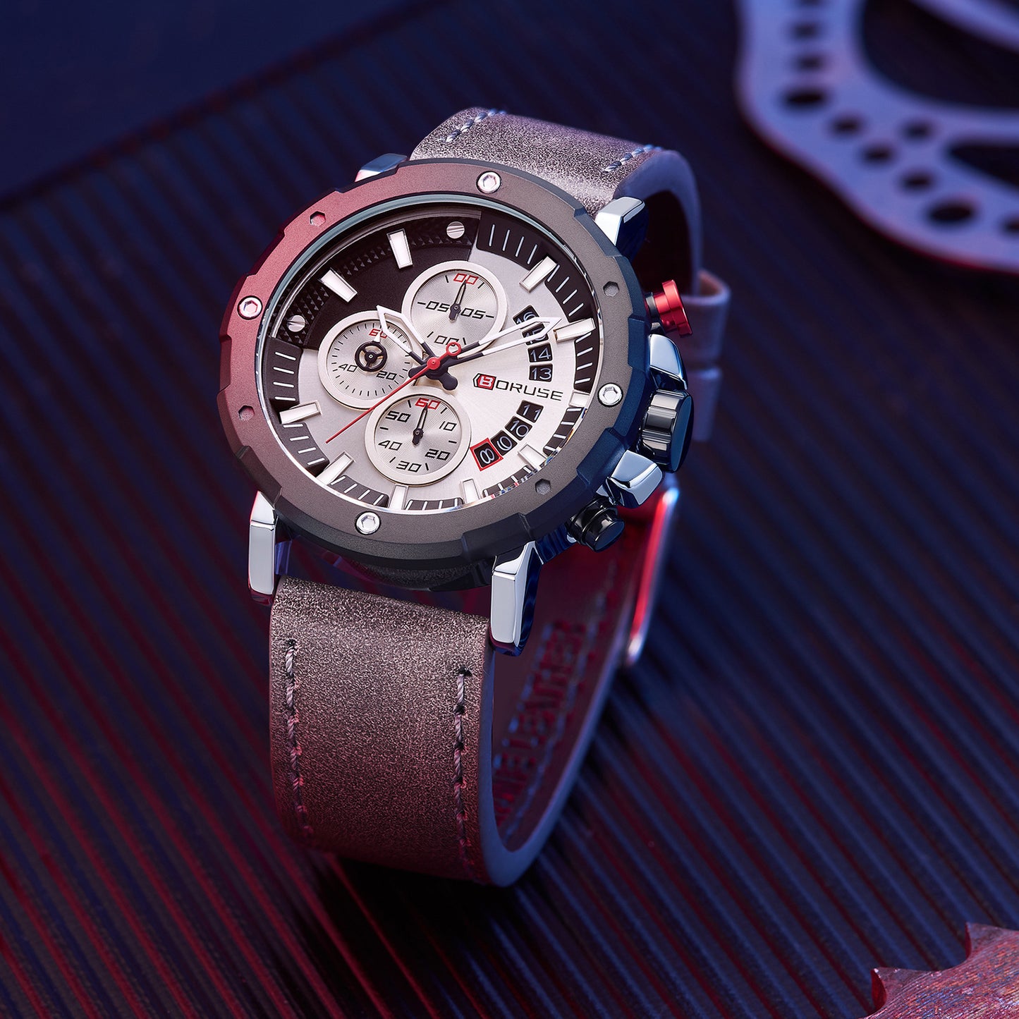 Genuine Leather High-end Waterproof Men's Luminous Quartz Watch