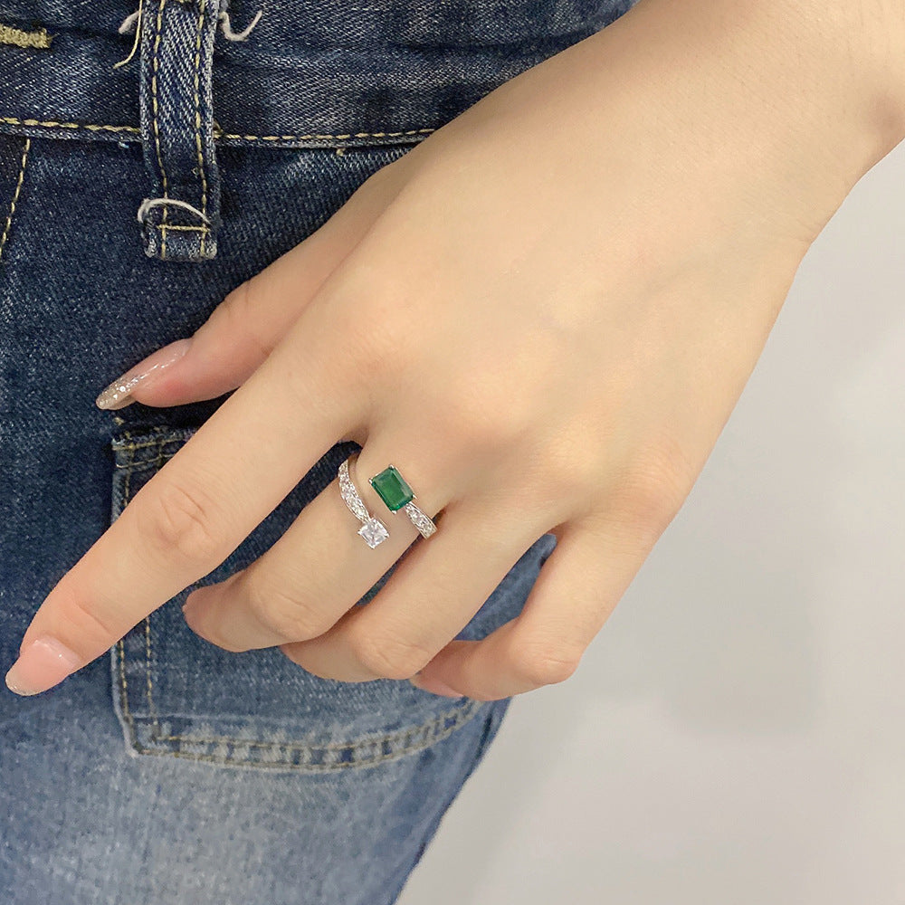 French S925 Sterling Silver Ring For Women Literary Elegance Light Luxury Spiral