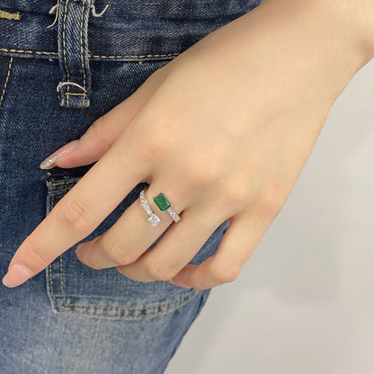 French S925 Sterling Silver Ring For Women Literary Elegance Light Luxury Spiral